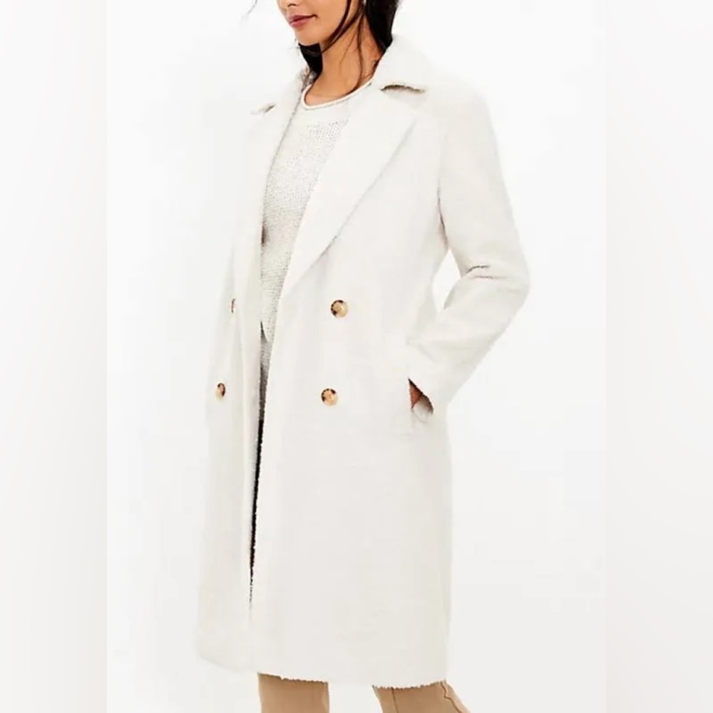 LOFT NWT Cream Coat
